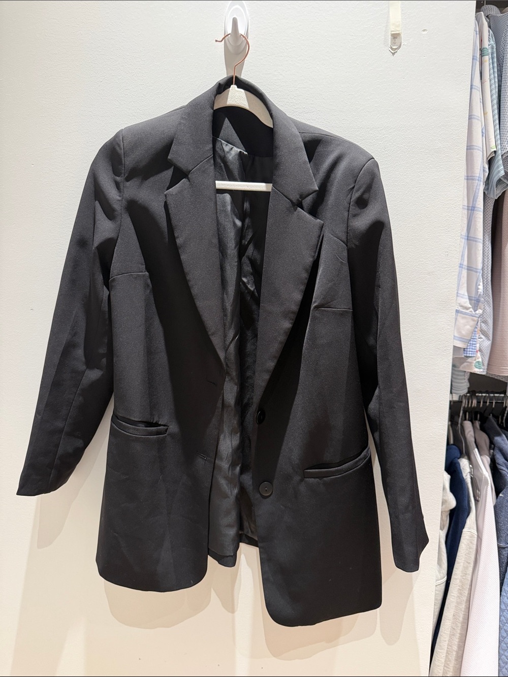 Black Women's oversized Blazer